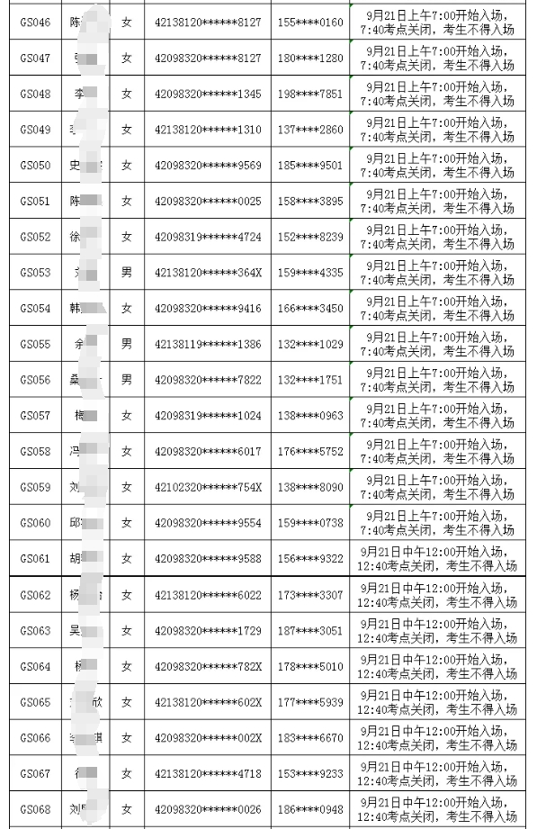 廣水農(nóng)商銀行2024年新員工社會招錄面試時間安排表3